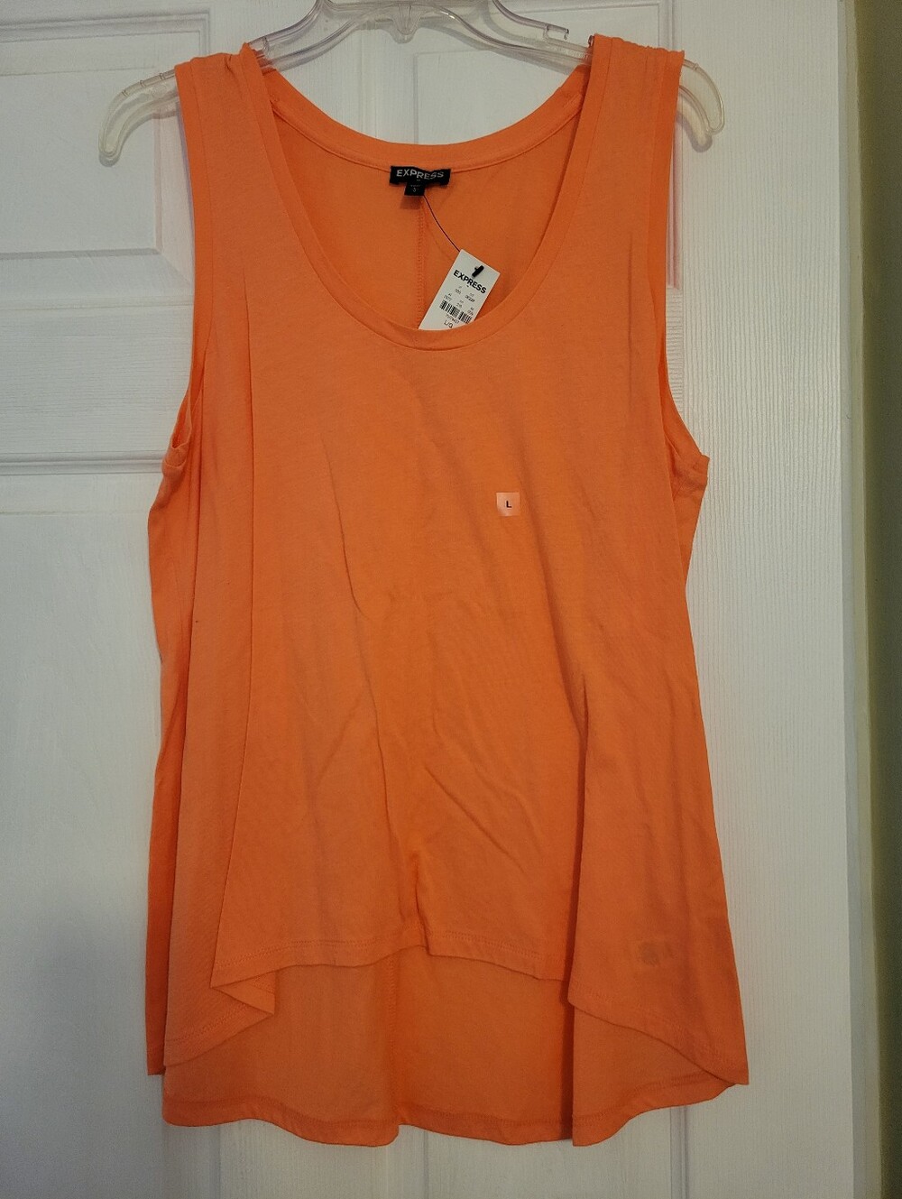 NWT Express Orange Layered Sleeveless Tank Top
